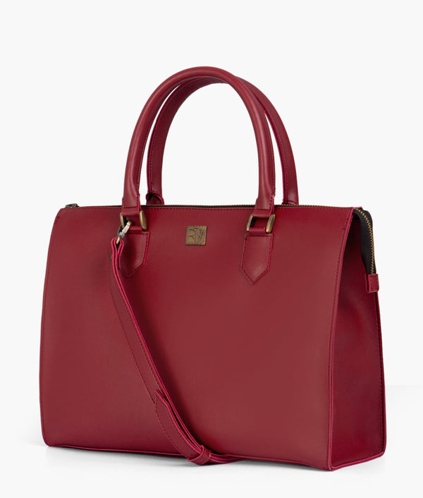 Red workplace handbag
