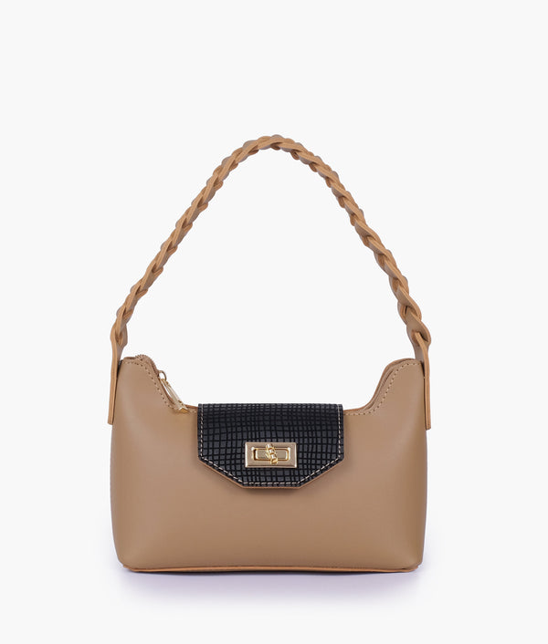 Coffee purse with braided strap