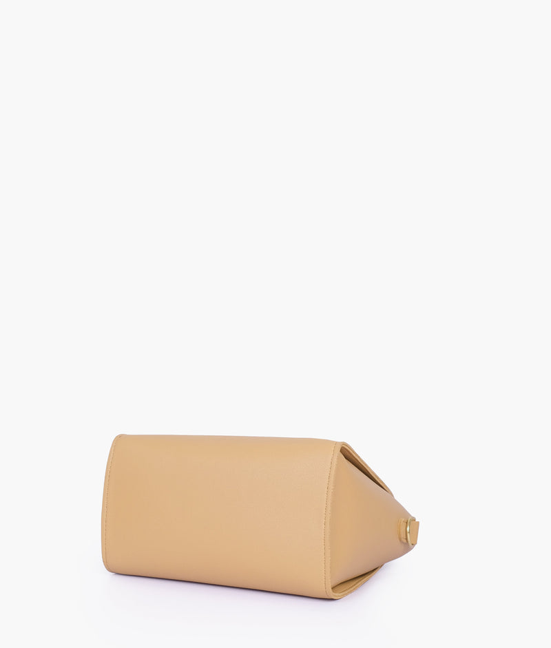 Coffee top-handle mini handbag
