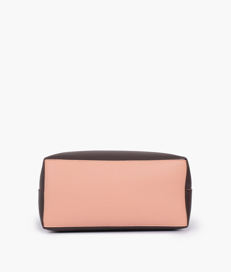 Dark brown small satchel bag